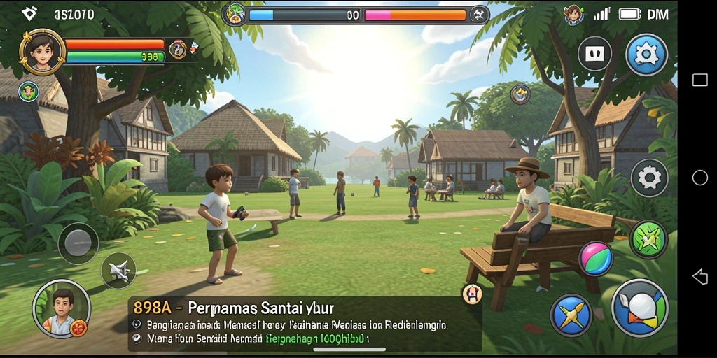 Gameplay 898A yang ceria dan menyenangkan.