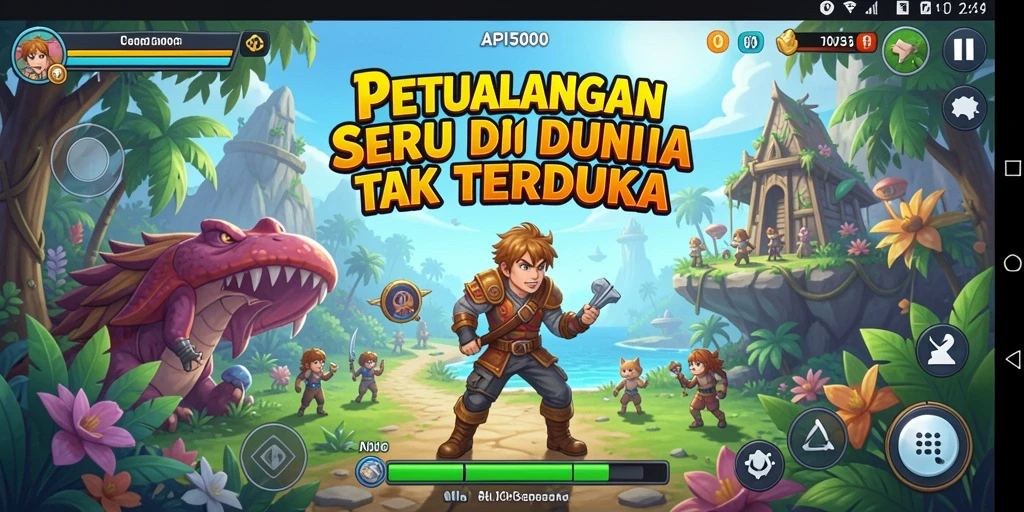 Screenshot gameplay API5000 menampilkan aksi seru di dunia petualangan.