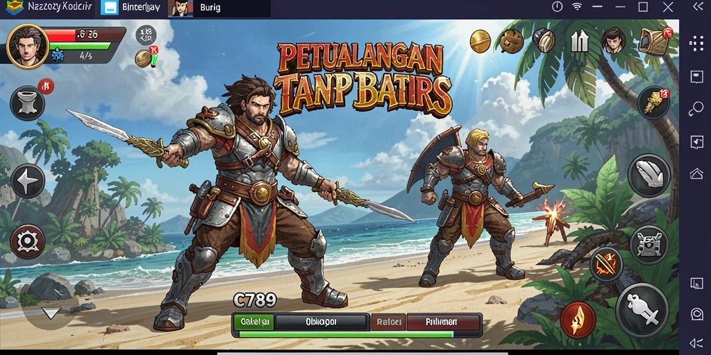Tampilan seru gameplay petualangan di C789 yang menantang.