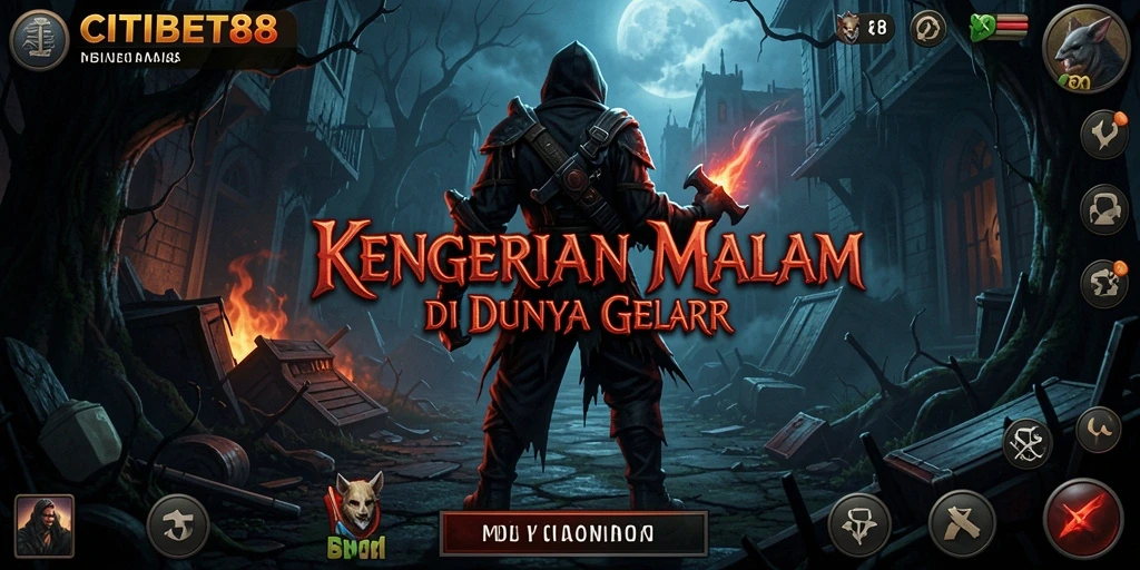 Gameplay CITIBET88 dengan suasana horor yang mencekam.