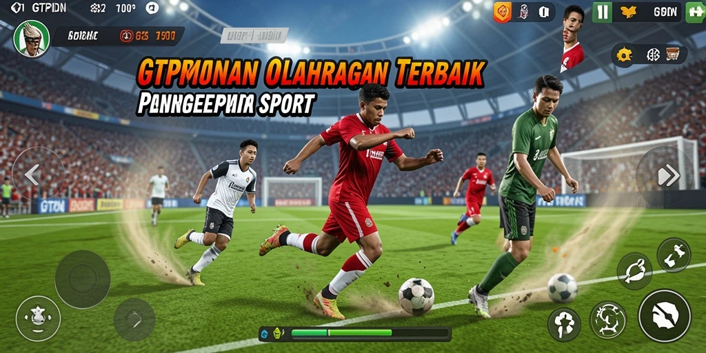 Screenshot GTPIDN menampilkan pertandingan olahraga yang intens dan mendebarkan.