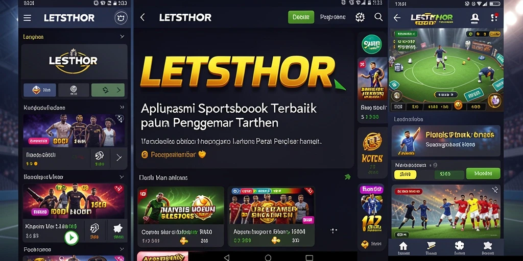 Tampilan gameplay LETSTHOR yang menarik dan interaktif dalam taruhan olahraga.