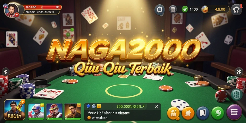 Gameplay seru dari NAGA2000 saat bermain QiuQiu.