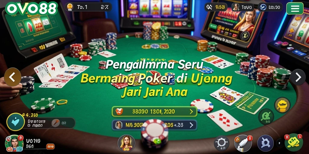 Tampilan gameplay Poker yang menarik di OVO88.