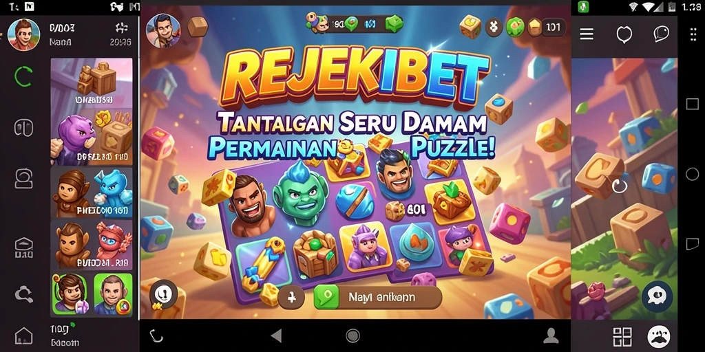 Tampilan gameplay Puzzle yang menantang dan menyenangkan.