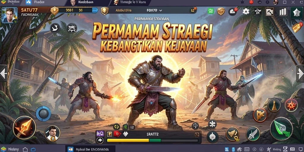 Screenshot gameplay SATU77 dengan strategi dan taktik yang epik.