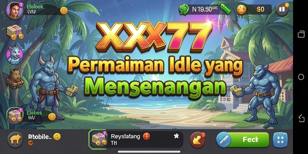 Tampilan gameplay menarik dari XXX777 dengan elemen Idle.